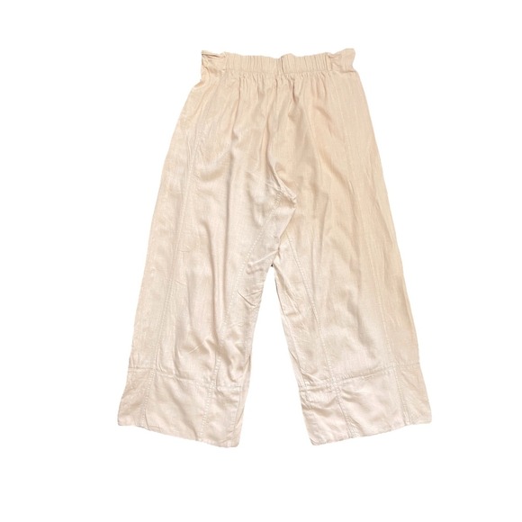 Free People days end linen pull-on pants in sand dollar Size XL Comfort Summer - Picture 13 of 14